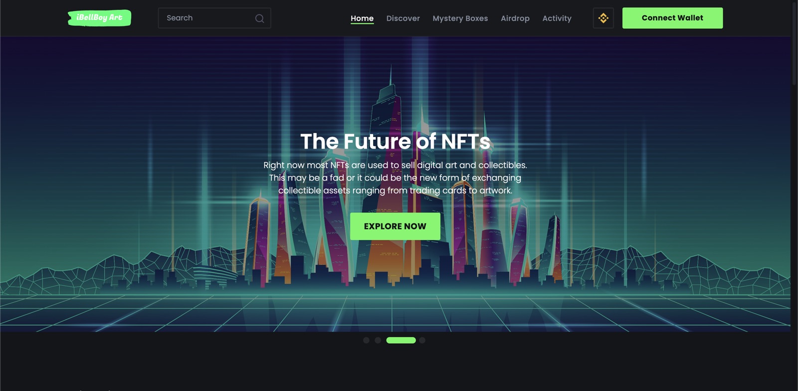 NFT marketplace platform for digital collectibles